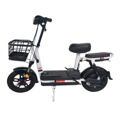 China High lead acid 48v 12ah two wheel carton steel factory direct sale cheap electric bicycle adult for sale