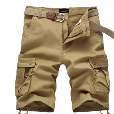 China L12 Anti-wrinkle summer straight stitch pants five pants cargo shorts loose LOGO casual large size men's outdoor sports foreign trade tube for sale