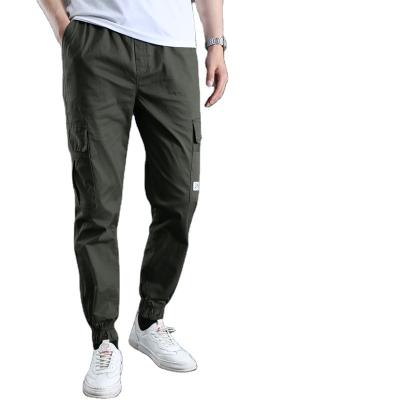 China Anti-wrinkle camouflage pants wholesale men's pants men's spring and autumn period cargo slim small foot leisure pants for sale