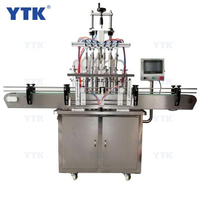 China Six Straight Head Automatic Chemical 100-1000ML Juice Water Liquid Filling Machines for sale