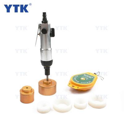 China YTK Food Handheld Portable Pneumatic Screw Capping Machine For Pet Bottle for sale