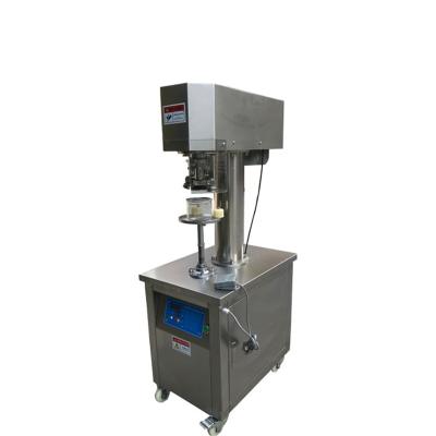 China Automatic Food Tin Can Seamer Sealing Machine for Plastic and Metal Cans for sale