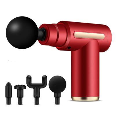 China Mini Rechargeable Massage Gun Muscle Hand Machine Powerful Massage Gun Drop Shipping With Screen for sale