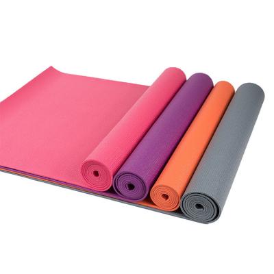 China PVC Non Slip Eco Friendly Double Layer PVC Yoga Mat , Yoga Pilates Textured Non Slip Outdoor Yoga Mats for sale