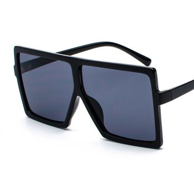 China Lentes de sol Brand Designer Fashion Women Square Oversized Sunglasses Fashion Sunglasses Plastic Frame for sale