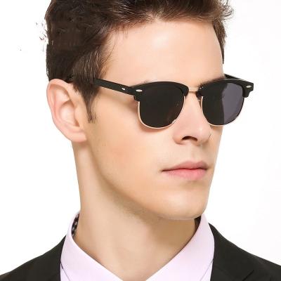 China Male Classic Polarized Sunglasses Fashion Sun Glasses Men Brand Design Mirror Eyewear Half Frame Sunglasses For Men UV400 Protection for sale