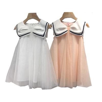 China Solid Color Washable Sleeveless Dresses Summer Girls Clothing Girls Style Sweet Chic Kids Clothes for sale