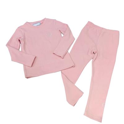 China Unisex-Children Boys Girls Thermal Clothing Set Cotton Long Sleeve Tops and Pants Set Children Pajamas Kids Sleepwear Housekeeping Clothing for sale