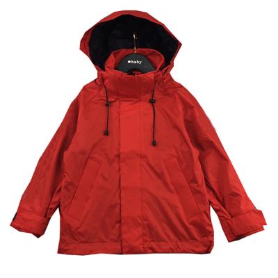 China Anti-wrinkle Parent-child Unisex-child Windproof Hooded Jackets Coats Kids Waterproof Clothing With Pockets For Spring Autumn for sale