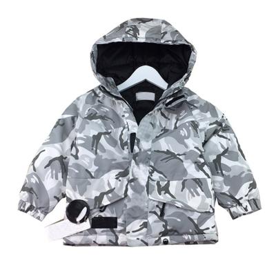 China Unisex-Children Anti-Wrinkle Children's Winter Clothing Duck Down Hooded Jackets Boys White Camouflage Down Coats Kids Clothes Kids Wear for sale