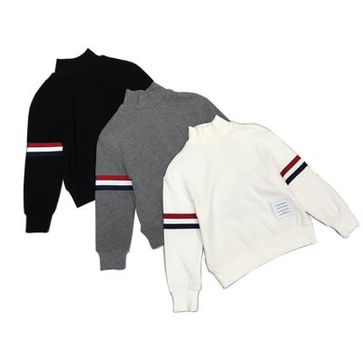 China Kids Clothing Boys Cotton Pullover Anti-Shrink Casual Sweatshirts With Stripes Kids Clothes for sale