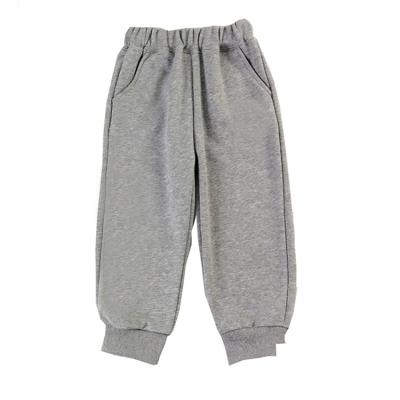 China Fade Proof Unisex-Child Kids Wear Casual Cotton Full-Length Sweatpants Color With Fleece Lining Letters Printing Trousers For Spring Autumn Winter for sale