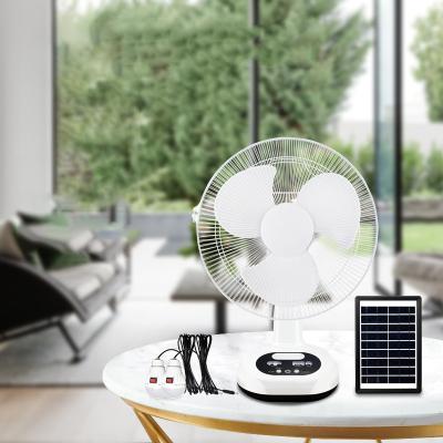 China High Efficiency Solar Fan OEM 12/14 Inch Wall Mount Fan Spare Parts Solar Oscillating Fan for sale