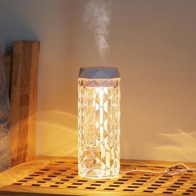 China Newest Crystal Design Desktop Portable Humidifier Fast Humidification Headroom Mini Usb Mini Air Humidifier for sale