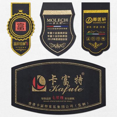 中国 Viable Wholesale Custom High Density Woven Label Bed Labels For Mattress Label Customized Home Textiles Quilting Triangle Trapeze Labels 販売のため