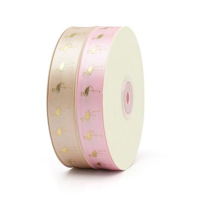 China Valentine's Day Ribbons Gift Wrapping Decorative Ribbons Sustainable Flower Ties Hot Stamping High Quality Baked Ribbons Te koop