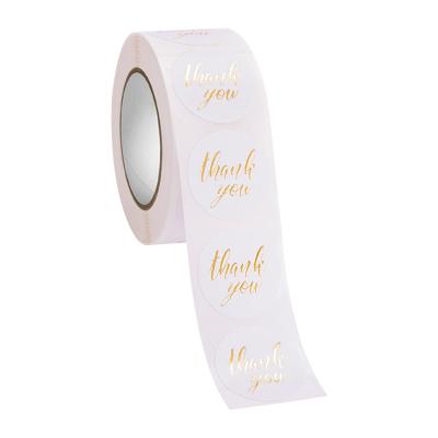 China Sticker Waterproof Gift Seal Envelope Party Seal Bronzing Roll Decorative Packaging Self-adhesive Sticker Label Customization à venda