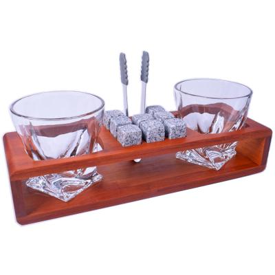 China Prrmium CLASSIC Grade New Design Whiskey Glass With Cigar Holder for sale