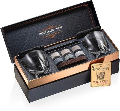 China Stocked Manufacture Supply Premium Whiskey Gift Set Stone Whiskey Whiskey Set Tumble for sale