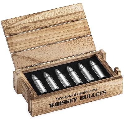 China Manufacture Supply Disposable Whiskey Stones Gift Set High Quality Whiskey Bullet Stones for sale