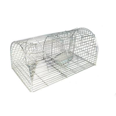 China Viable Rat Cat Hare Rabbit Catcher Extra Large Live Animal Trap Cage Opossum Fox Cage for sale