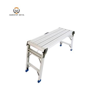 China Folding Ladders Safety Platform Ladders Folding Work Bench Working Platform for sale