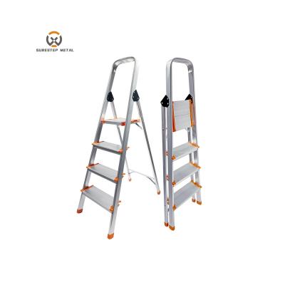 China Folding Ladders Step Off Aluminum Platform Folding Household Ladde for sale