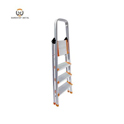 China Extendable Folding Ladders One Frame Ladder, Retractable Lightweight Folding Step Ladder for sale