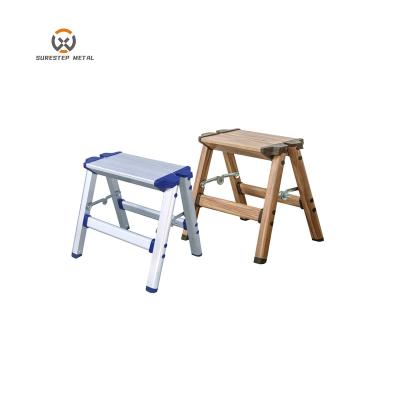 China Folding Ladders Folding Household Aluminum Step Stool, Portable Household Ladder Chair for sale