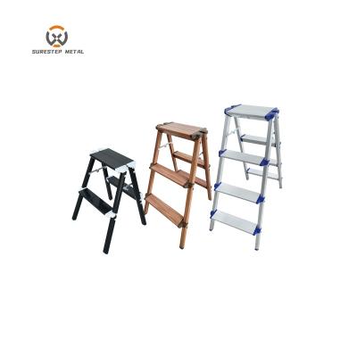 China Folding Ladders Indoor Foldable Modern Ladder , Small Step Stool for sale