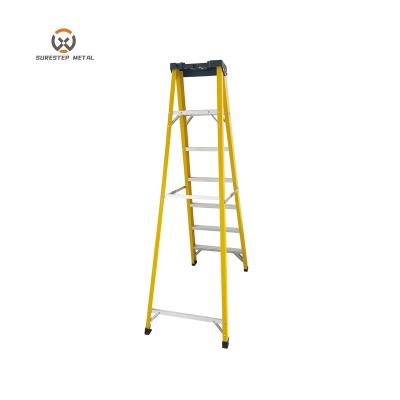 China Folding Ladders A Shape Insulation Ladder , Folding Frp Insulation Ladder for sale