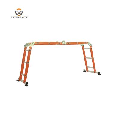 China Folding Ladders En131 Approved Aluminum Telescopic Scaffolding Industrial Multifunctional Ladder for sale