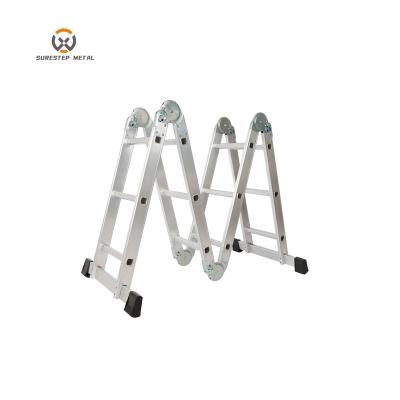 China Special Hot Selling Aluminum Folding Ladders Commercial Folding Extension Ladder Rack for sale