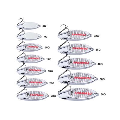 China Outdoor Fishing Activity Factory Direct Supply Double Colors Metal Spinner Lures Hard Swimbait Fishing Lures for sale