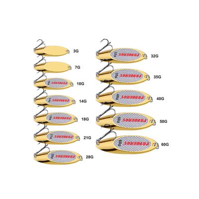 China Outdoor Activity Low Price High Quality Fishing Hooks Metal Triple Spoons Artificial Swimbait Fishing Lures for sale