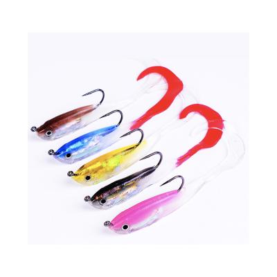 China Outdoor Attractive Artificial Fishing Lures Kit Soft Plastic Lure Silicone Swimbait of Design 10cm Fishing Activity for sale