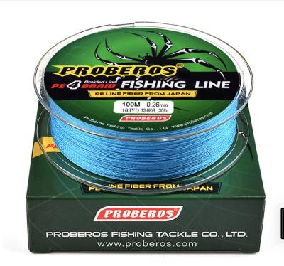 China 2021 Newest Design Japan Braided Fishing Line Fishing Equipment 4 Braid Super Strong Durable High Tensile Wire for sale