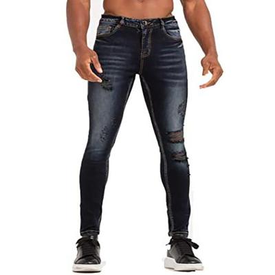 China Factory Custom Hot Sale High Quality Breathable Monkey Wash Skinny Men's Jeans Polyester / Cotton for sale