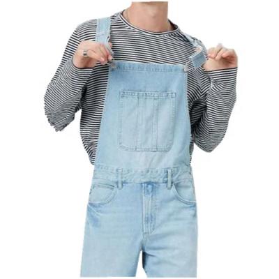 China OEM Breathable Coveralls Denim Suspender Man Pants Fashion Casual for sale