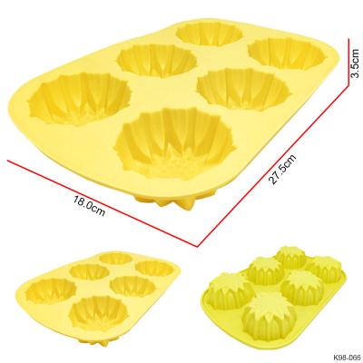 China Please consult customer service. 6 Sunflower Cake Pan Silicone Cake Baking Moulds Hot Sale 2022 Cake DIY Baking Tools Silicone for sale