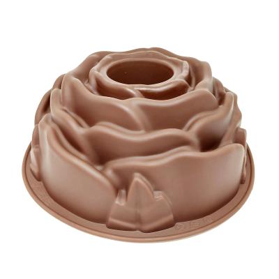 China Please consult customer service. Hot selling touch round rose baking pan big silicone cake pan mould factory direct selling for sale