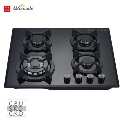 China Household Glass Head 600mm 4 Burner Gas Hobs for sale