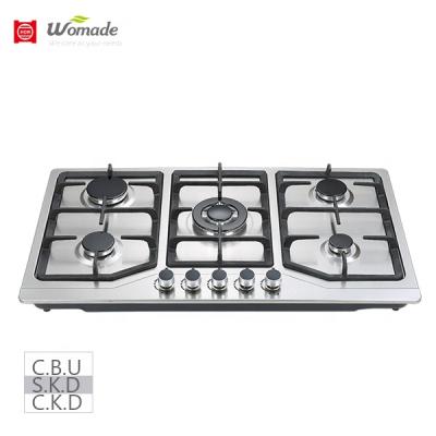 China Popular sale 5 burner household gas hob 90cm big size hot hob classic design suitable for different cooking way fry cook boiling soup cooktop for sale