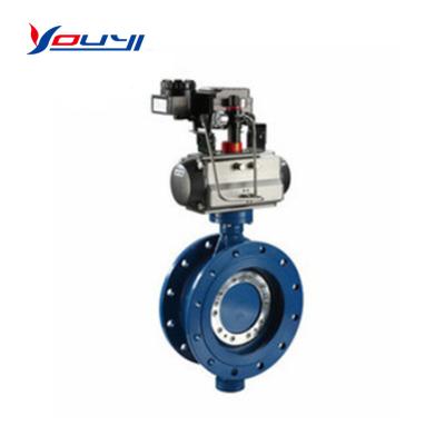 China General Cast Steel Stainless Steel Triplex Eccentric Butterfly Valve With Price List for sale