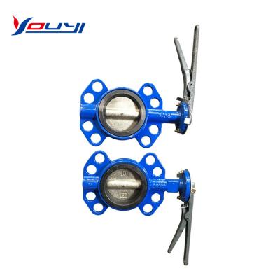 China General Hot Selling Ductile Iron butterfly valveD71/371/343/341 PN16 DN50 cast iron hook butterfly valve for sale