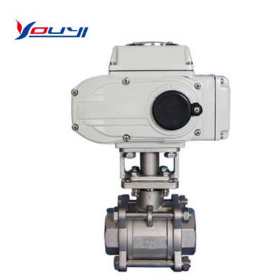 China General Leakageglobe Stainless Steel Ball Valve Affordable Electric Zero Flange Actuator for sale