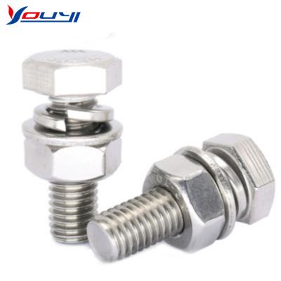 China M4 M8 Stainless Steel Hex Bolt And DIN933 Construction Hex Nut for sale