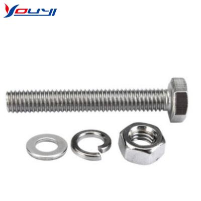 China M4 M8 Stainless Steel Hex Bolt And DIN933 Construction Hex Nut for sale