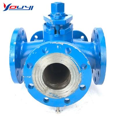 China General BX44W-16C Flanged Connection WCB CF8 Plug Valve for sale