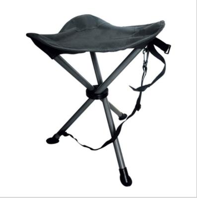 China OXFORD Outdoor Camping Mini Portable Iron Pipe Fishing Chair Three Leg Stool for sale